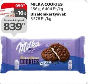Auchan MILKA COOKIES 156 g ajánlat