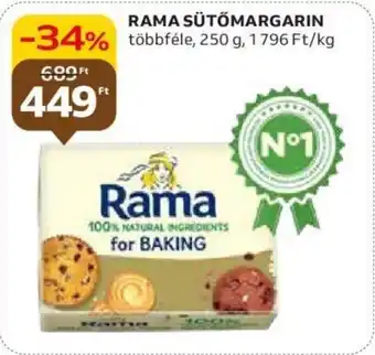 Auchan RAMA SÜTŐMARGARIN 250g ajánlat