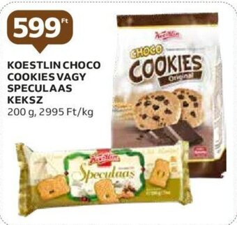 Auchan KOESTLIN CHOCO COOKIES VAGY SPECULAAS KEKSZ 200g ajánlat
