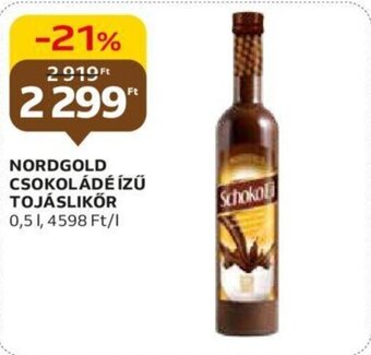 Auchan NORDGOLD CSOKOLÁDÉ ÍZŰ TOJÁSLIKŐR 0,5l ajánlat