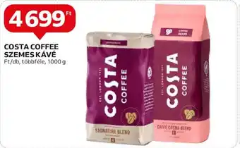 Auchan COSTA COFFEE SZEMES KÁVÉ 1000 g ajánlat