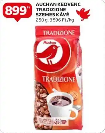 Auchan AUCHAN KEDVENC TRADIZIONE SZEMES KÁVÉ 250 g ajánlat