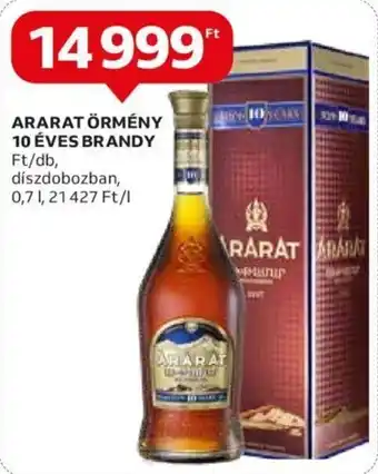 Auchan ARARAT ÖRMÉNY 10 ÉVES BRANDY 0,7l ajánlat