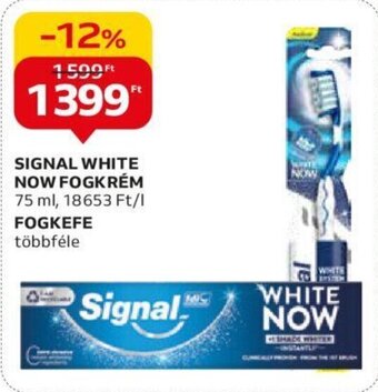 Auchan SIGNAL WHITE NOW FOGKRÉM 75 ml ajánlat