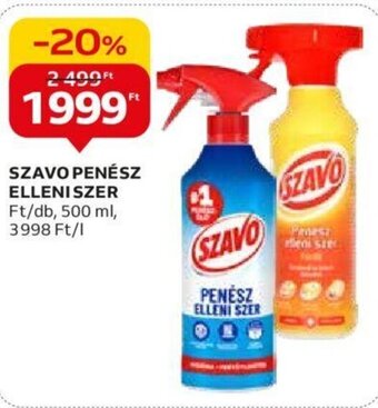Auchan SZAVO PENÉSZ ELLENI SZER 500 ml ajánlat