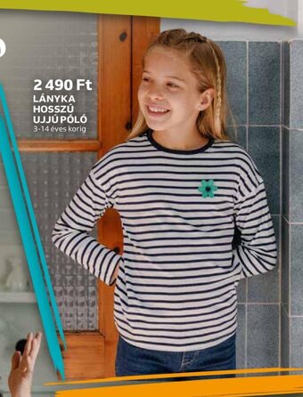Auchan LÁNYKA HOSSZÚ UJJÚ PÓLÓ ajánlat
