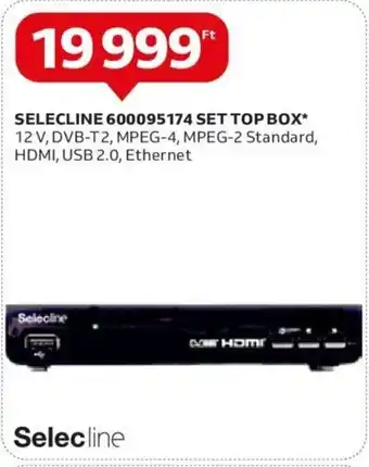 Auchan SELECLINE 600095174 SET TOP BOX 1 db ajánlat