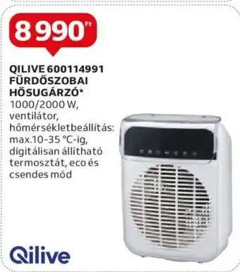 Auchan QILIVE 600114991 FÜRDŐSZOBAI HÖSUGÁRZÓ 1 db ajánlat