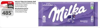 Auchan MILKA TÁBLÁS CSOKOLÁDÉ 87 - 100 g ajánlat
