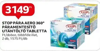 Auchan STOP PÁRA AERO 360° PÁRAMENTESÍTŐ UTÁNTÖLTŐ TABLETTA 2 db ajánlat