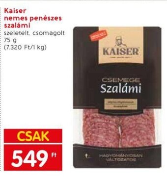 Kaiser nemes penészes szalámi 75 g