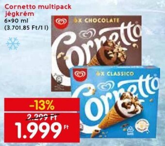 Spar Cornetto multipack jégkrém 6 x 90 ml ajánlat