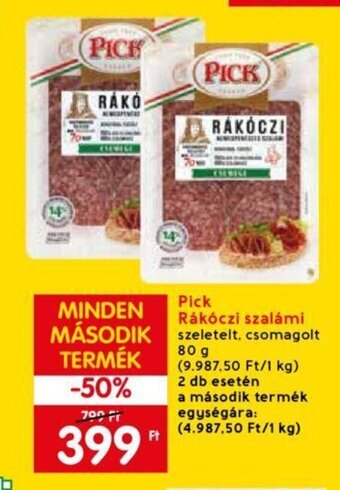 Spar Pick Rákóczi szalámi 80 g ajánlat