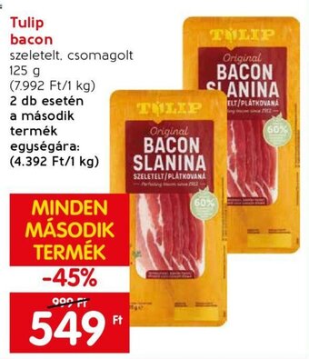 Spar Tulip bacon 125 g ajánlat