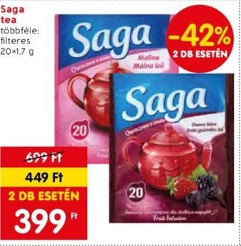 Spar Saga tea 20 x 1,7 g ajánlat