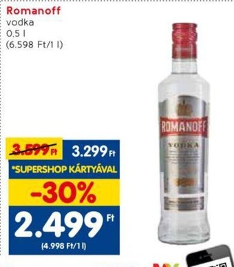 Spar Romanoff vodka 0,5 l ajánlat