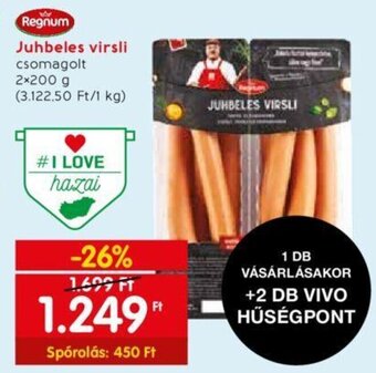 Spar Juhbeles virsli csomagolt 2x200g ajánlat