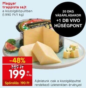 Spar Magyar trappista sajt 10dkg ajánlat