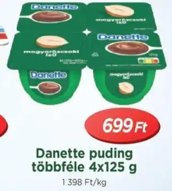 Danette puding többféle 4x125 g