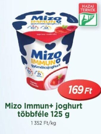 Real Mizo Immun+ joghurt többféle 125 g ajánlat