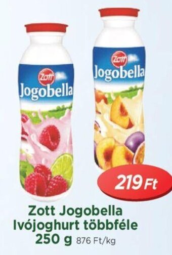 Real Zott Jogobella Ivójoghurt többféle 250 g ajánlat