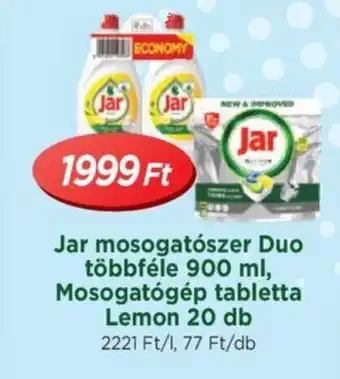 Real Jar mosogatószer Duo többféle 900 ml ajánlat