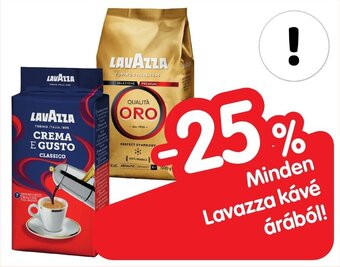 Minden Lavazza kávé árából!