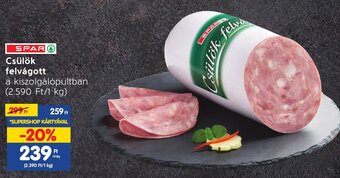Spar SPAR Csülök felvágott 10 dkg ajánlat