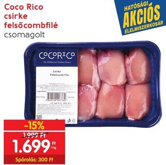 Spar Coco Rico csirke felsőcombfilé 1 kg ajánlat