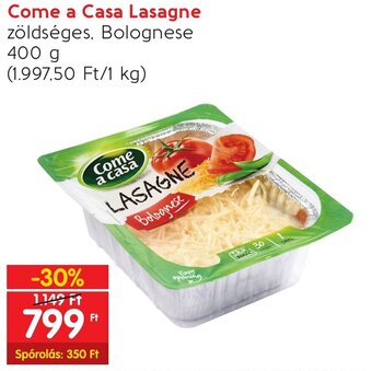 Spar Come a Casa Lasagne 400 g ajánlat