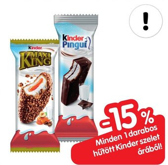 Spar Minden 1 darabos hűtött Kinder szelet árából! ajánlat