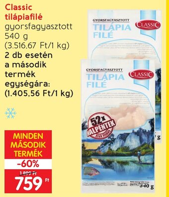 Spar Classic tilápiafilé 540 g ajánlat