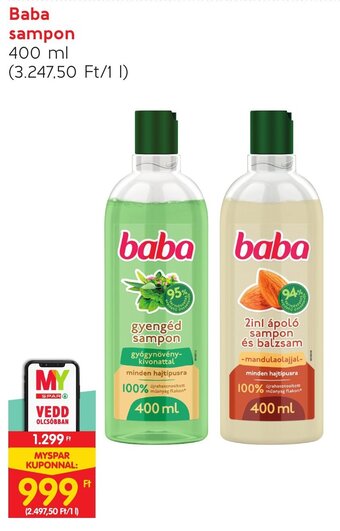 Spar Baba sampon 400 ml ajánlat