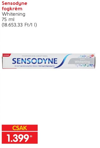 Spar Sensodyne fogkrém 75 ml ajánlat