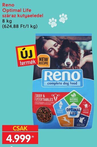 Spar Reno Optimal Life száraz kutyaeledel 8 kg ajánlat