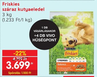 Spar Friskies száraz kutyaeledel 3 kg ajánlat