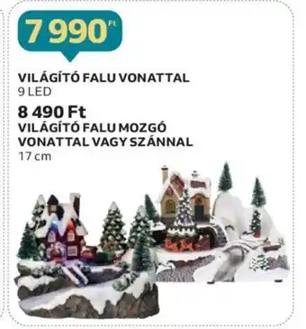 VILÁGÍTÓ FALU VONATTAL 1 db