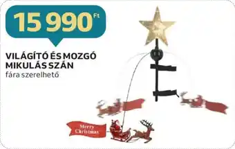 Auchan VILÁGÍTÓ ÉS MOZGÓ MIKULÁS SZÁN ajánlat