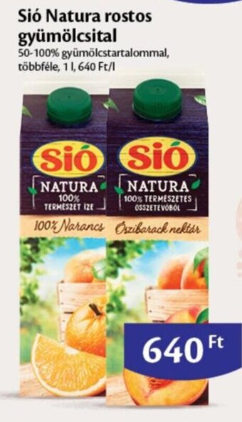 Sió Natura rostos gyümölcsital 1l