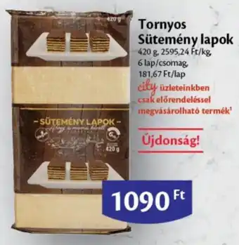 Tornyos Sütemény lapok 420g