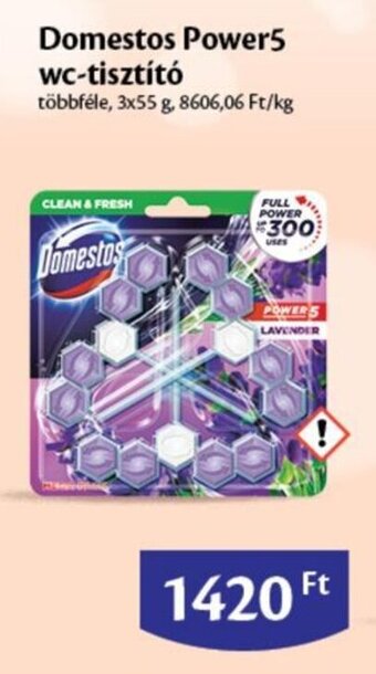 EcoFamily Domestos Power5 wc-tisztító 3 x 55 g ajánlat