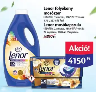 EcoFamily Lenor folyékony mosószer stb. 1,75 l / 22 kapszula ajánlat