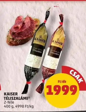 KAISER TÉLISZALÁMI 400 g
