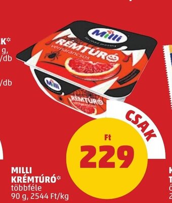 PENNY MILLI KRÉMTÚRÓ 90 g ajánlat