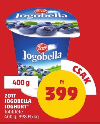 PENNY ZOTT JOGOBELLA JOGHURT 400 g ajánlat