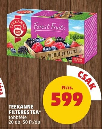 PENNY TEEKANNE FILTERES TEA 20 db ajánlat
