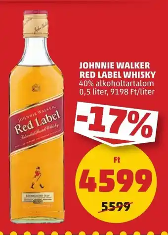 PENNY JOHNNIE WALKER RED LABEL WHISKY 0,5 l ajánlat