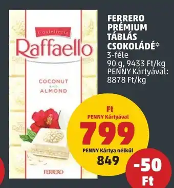 FERRERO PRÉMIUM TÁBLÁS CSOKOLÁDÉ 90 g
