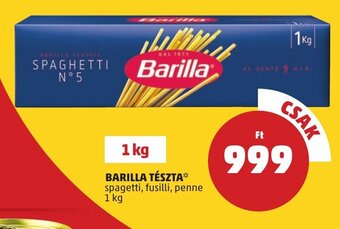PENNY BARILLA TÉSZTA 1 kg ajánlat