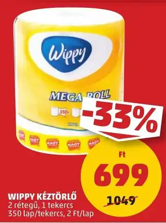 PENNY WIPPY KÉZTÖRLŐ 350 lap ajánlat